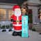 7ft. Airblown® Inflatable Christmas Santa with Sign